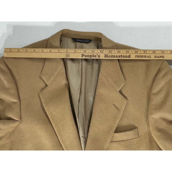 Kingsridge The Toggery Mens Blazer Approx Size 42 100% Camel Hair Vintage READ - Picture 11 of 15